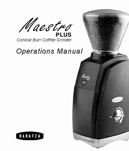 Baratza Coffee Grinder Maestro Plus-page_pdf